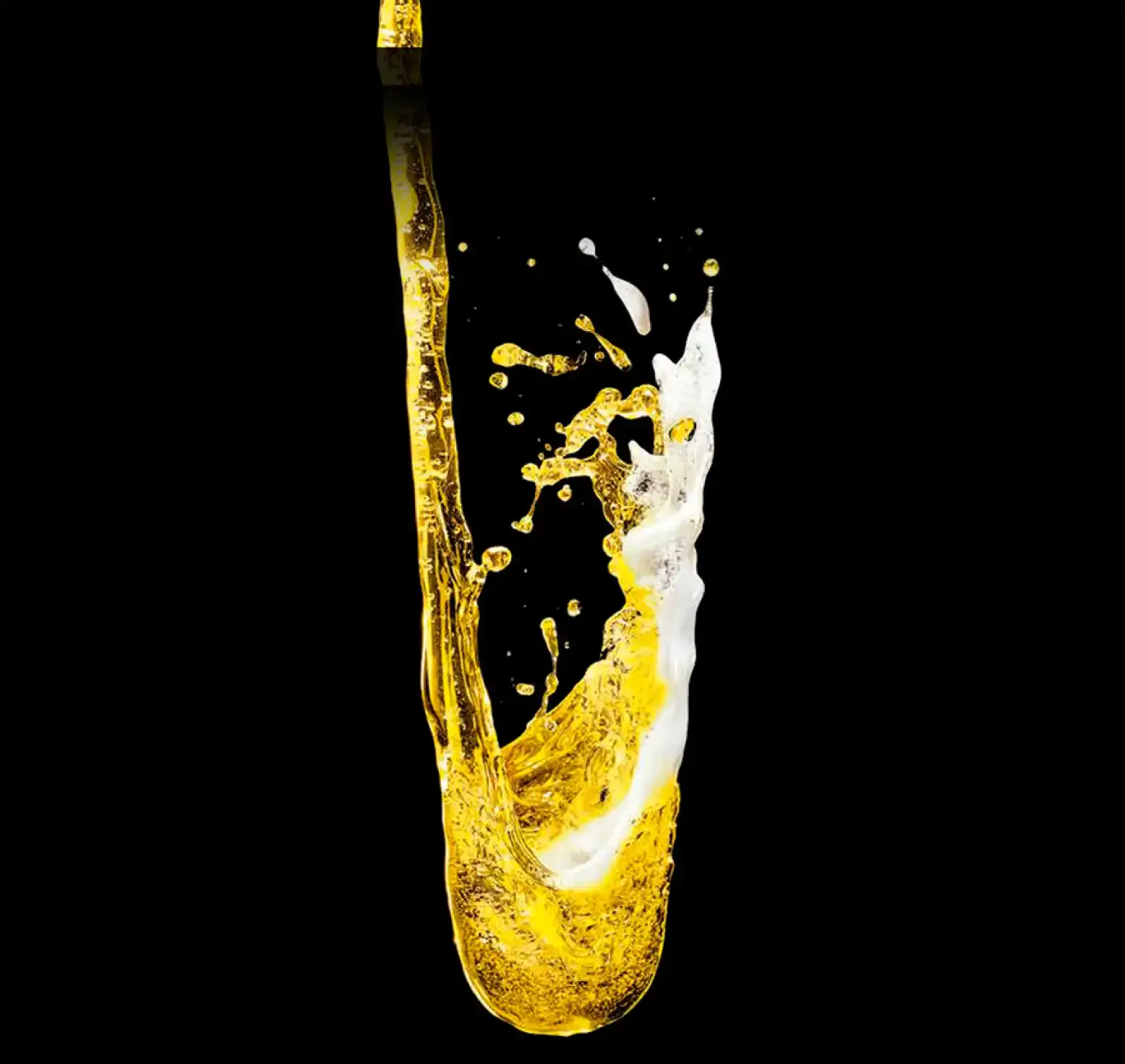 ビールを注いだ瞬間